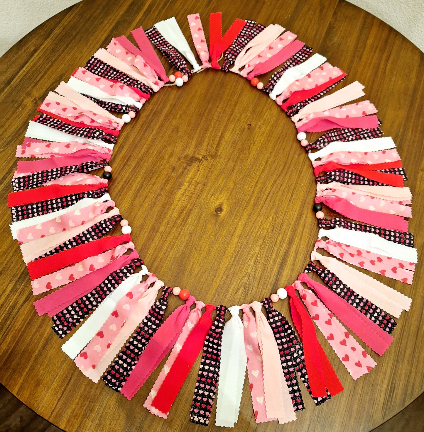 Valentine's Day Fabric Rag Garland Home Decor