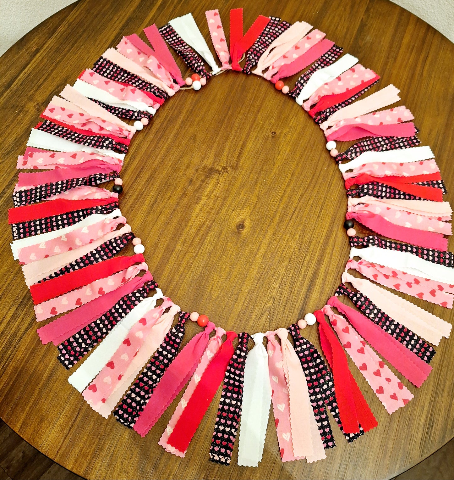 Valentine's Day Fabric Rag Garland Home Decor