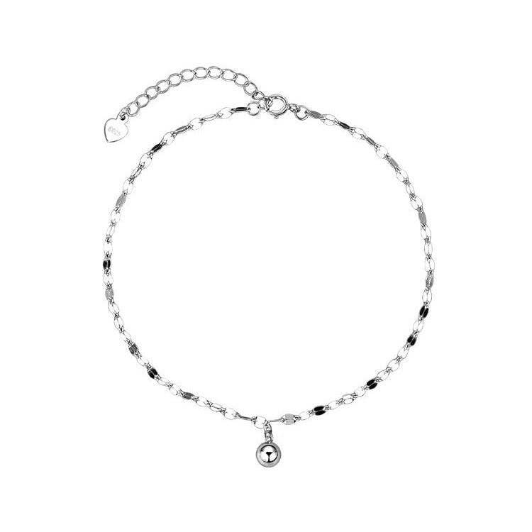 Dainty Ball Ankle Bracelet| Anklet in 925 Sterling Silver & Gold Plated