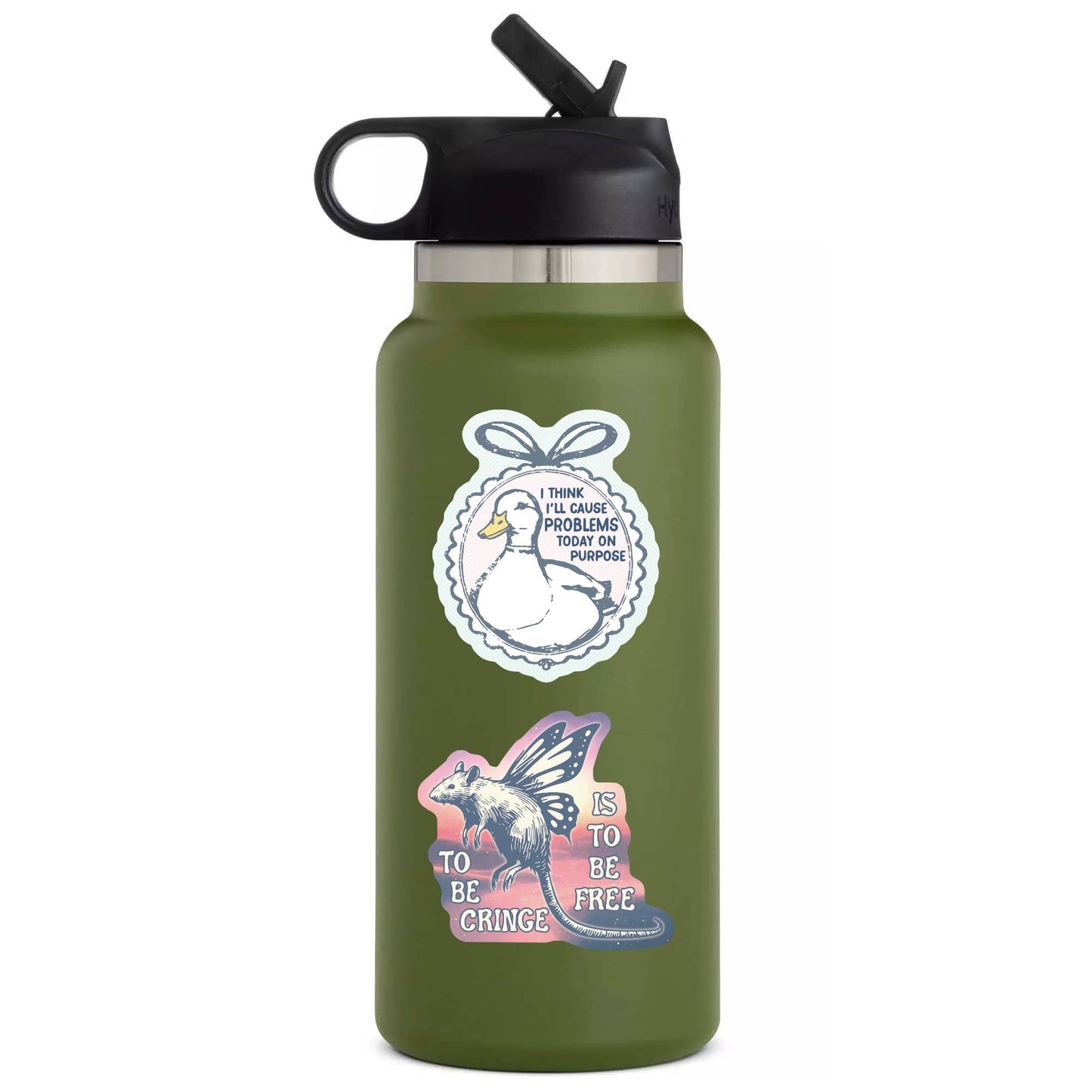 Problems On Purpose Funny Duck High Quality Vinyl Sticker