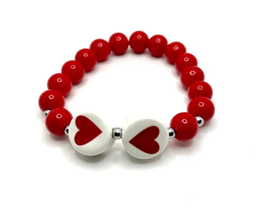 Your Heart & Mine Beaded Stretch Bracelet