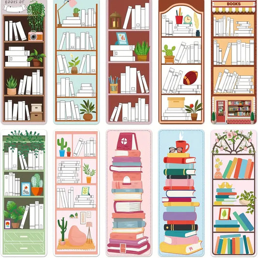 Book Lovers Tracker Bookmark Shelf Design  B3G1Free