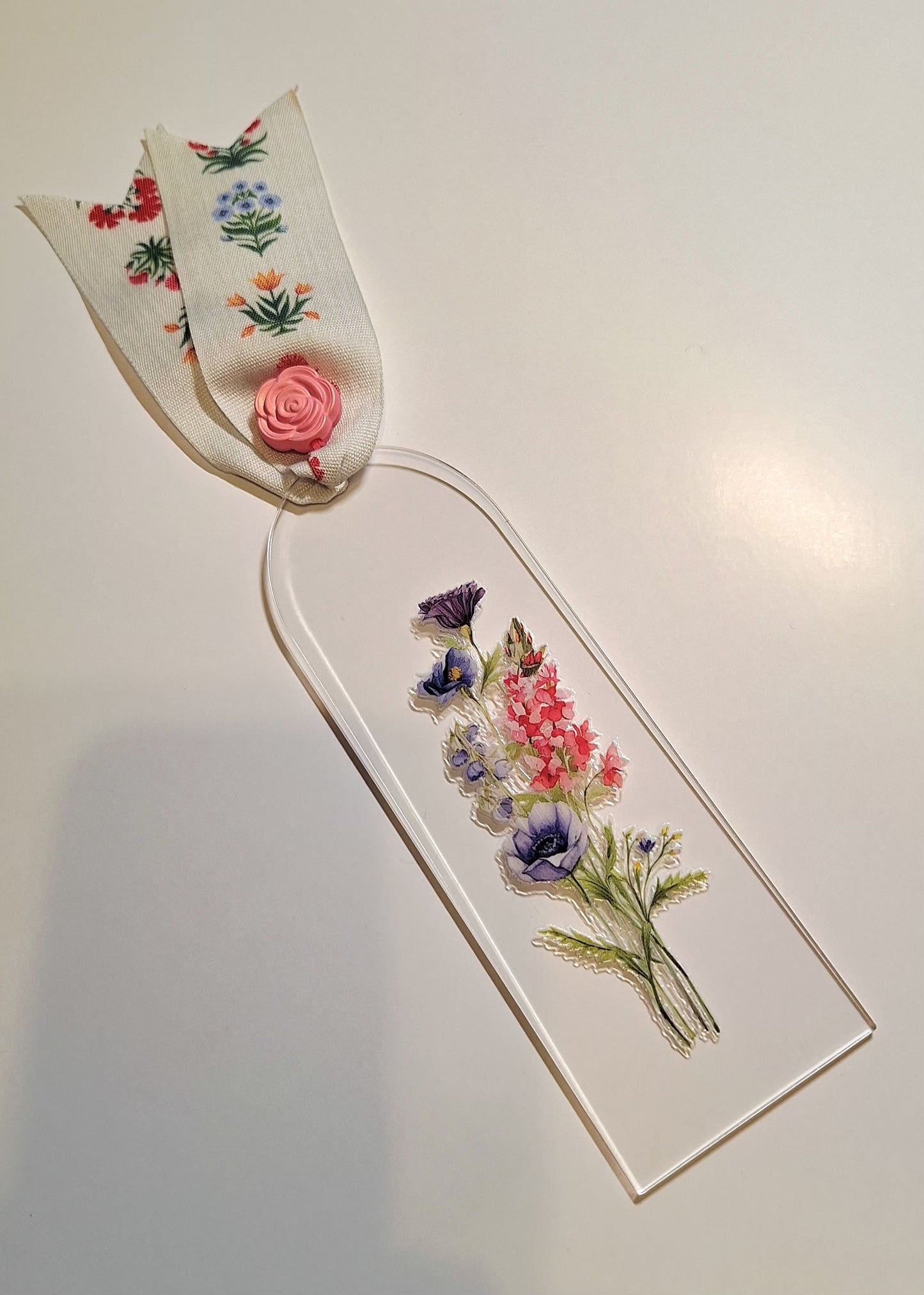 Acrylic Bookmarks with Ribbons & Beads