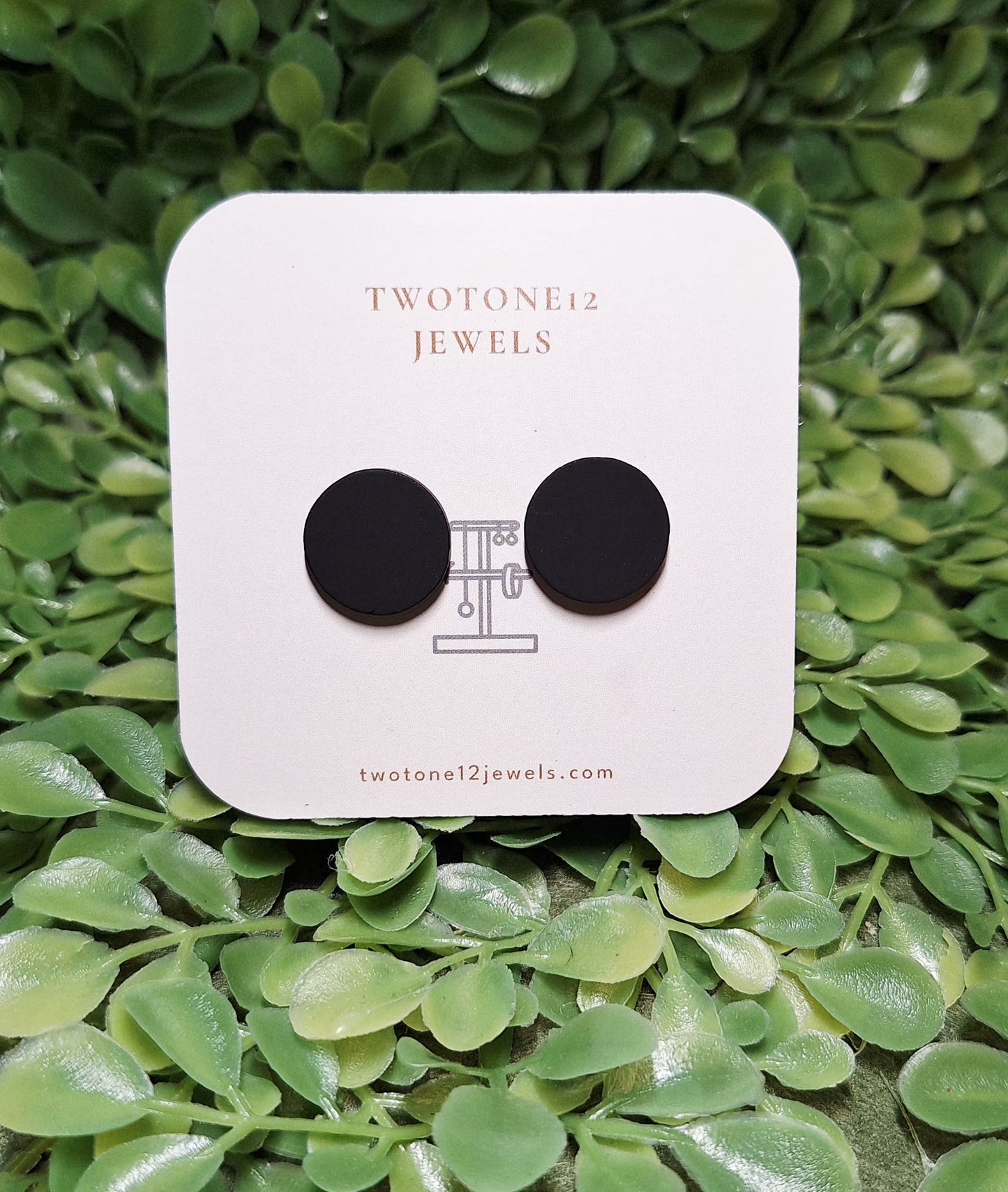 Minimalist Round Acrylic Stud Earrings