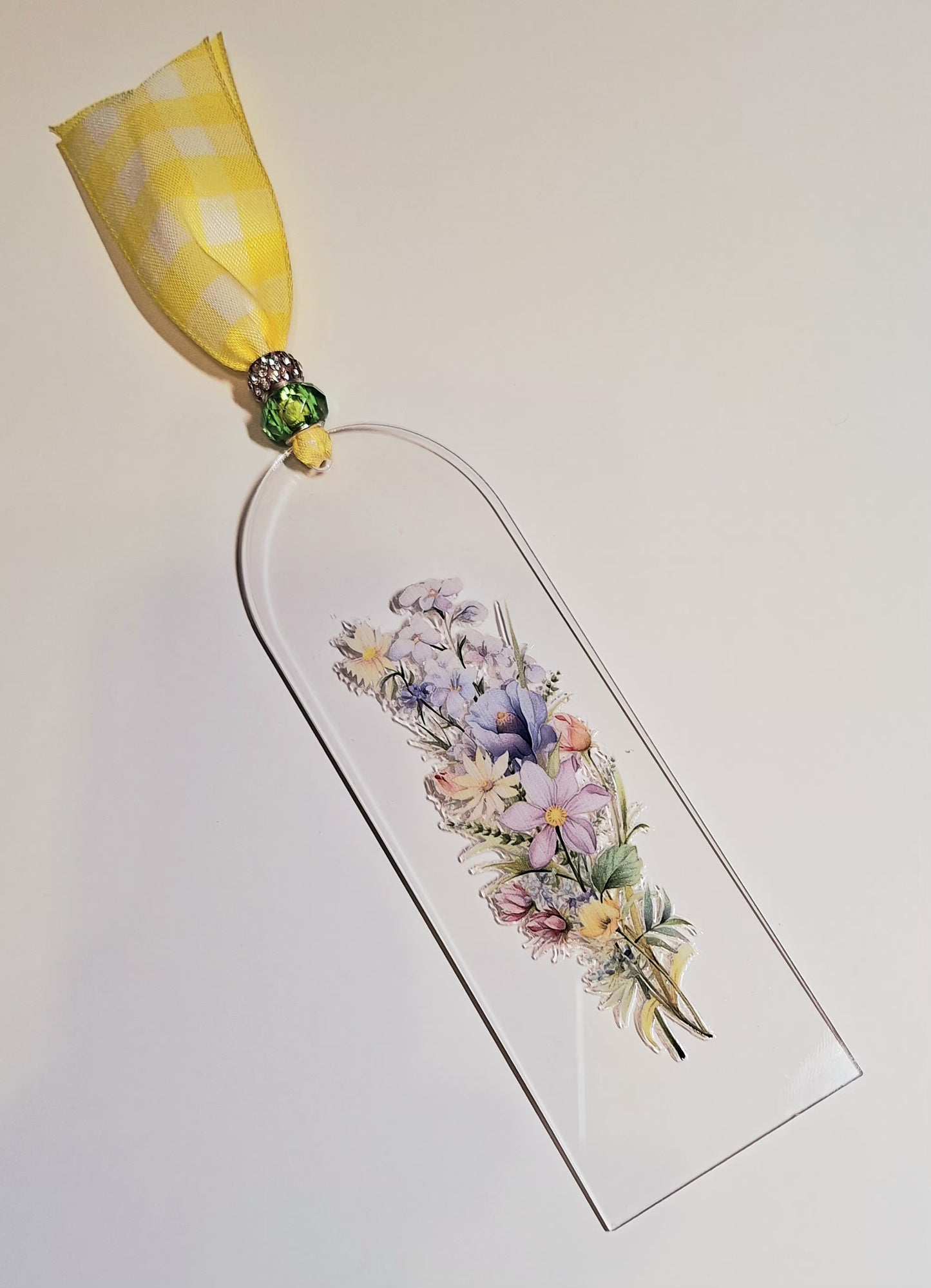Acrylic Bookmarks with Ribbons & Beads