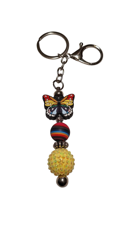 Butterfly and Sparkles Keychain