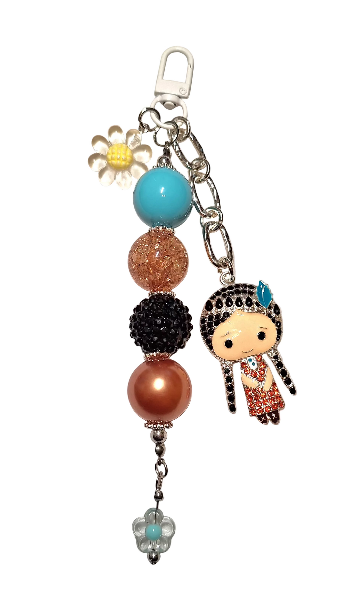 Handmade Beaded Princess Bag Charms/Keychain