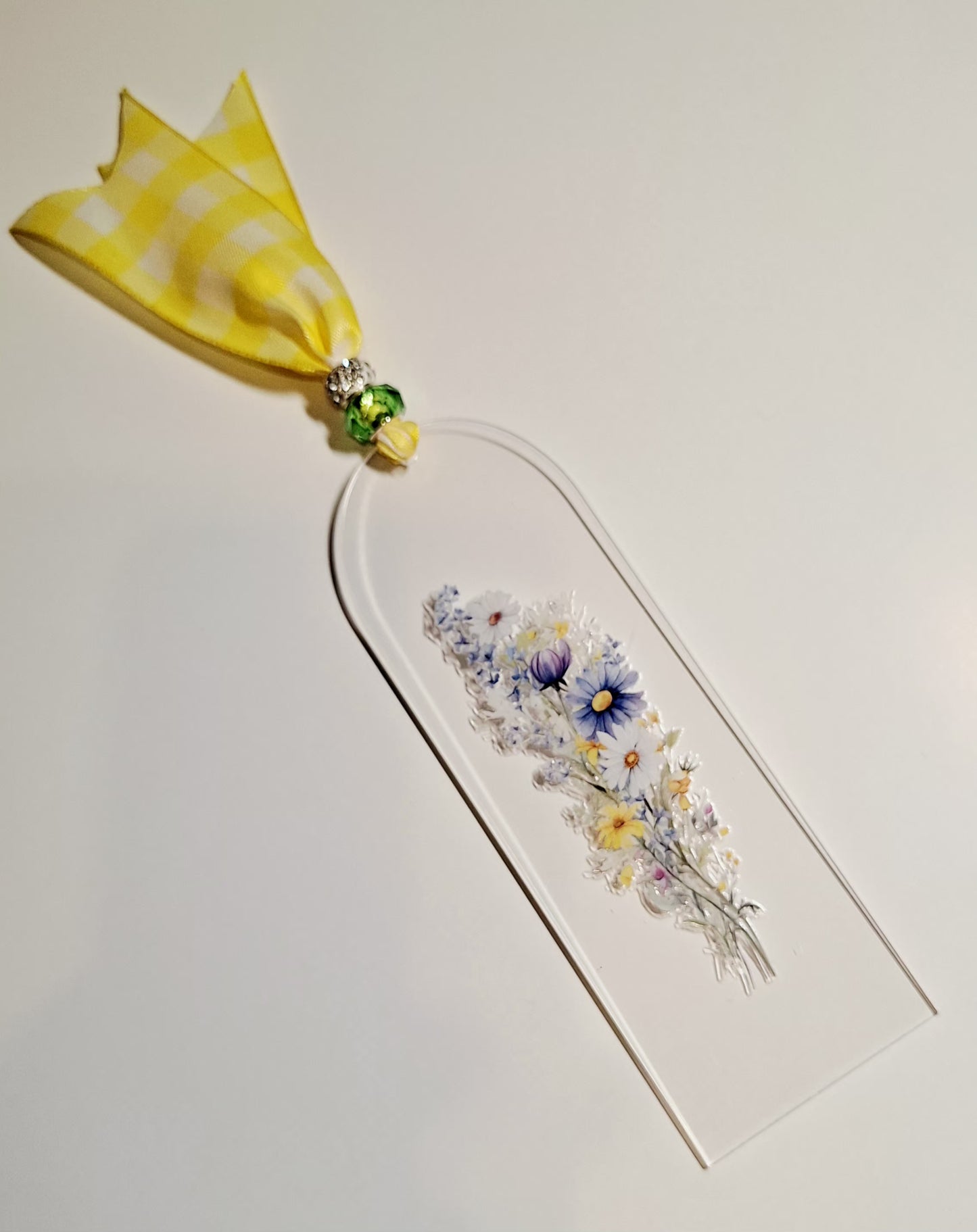 Acrylic Bookmarks with Ribbons & Beads