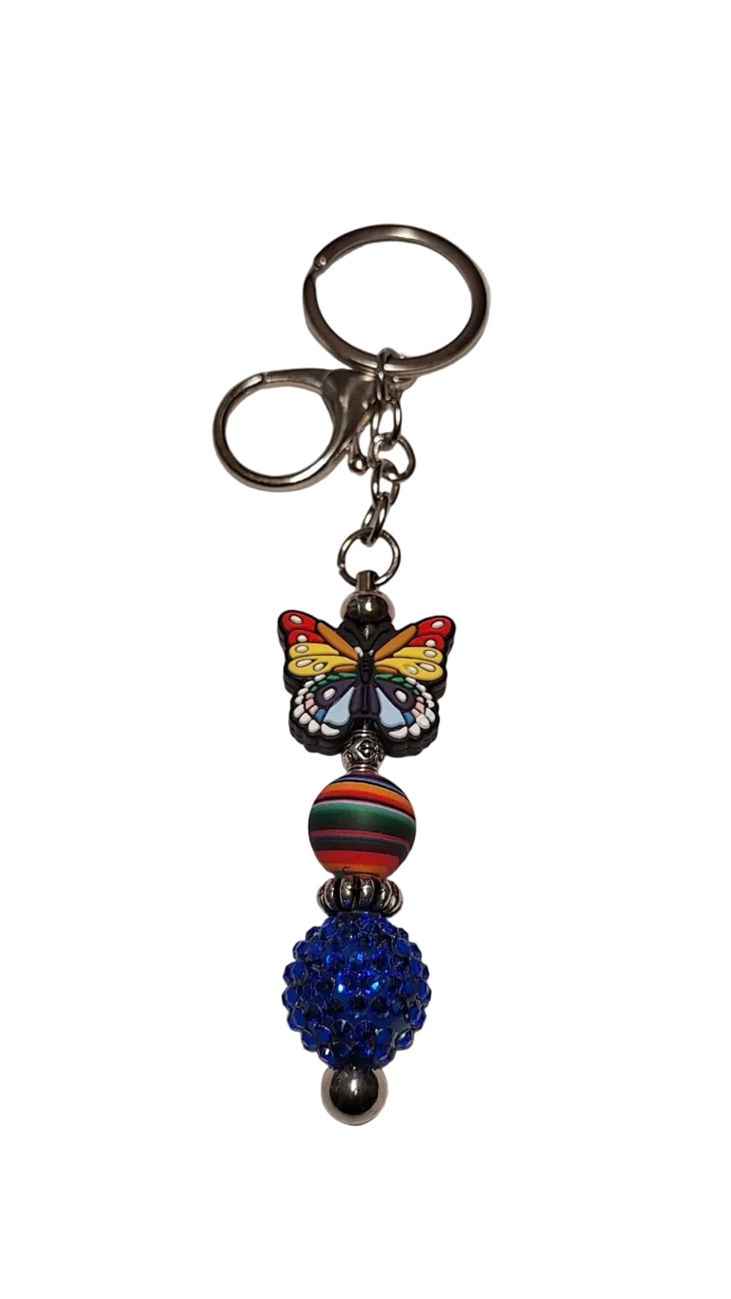 Butterfly and Sparkles Keychain