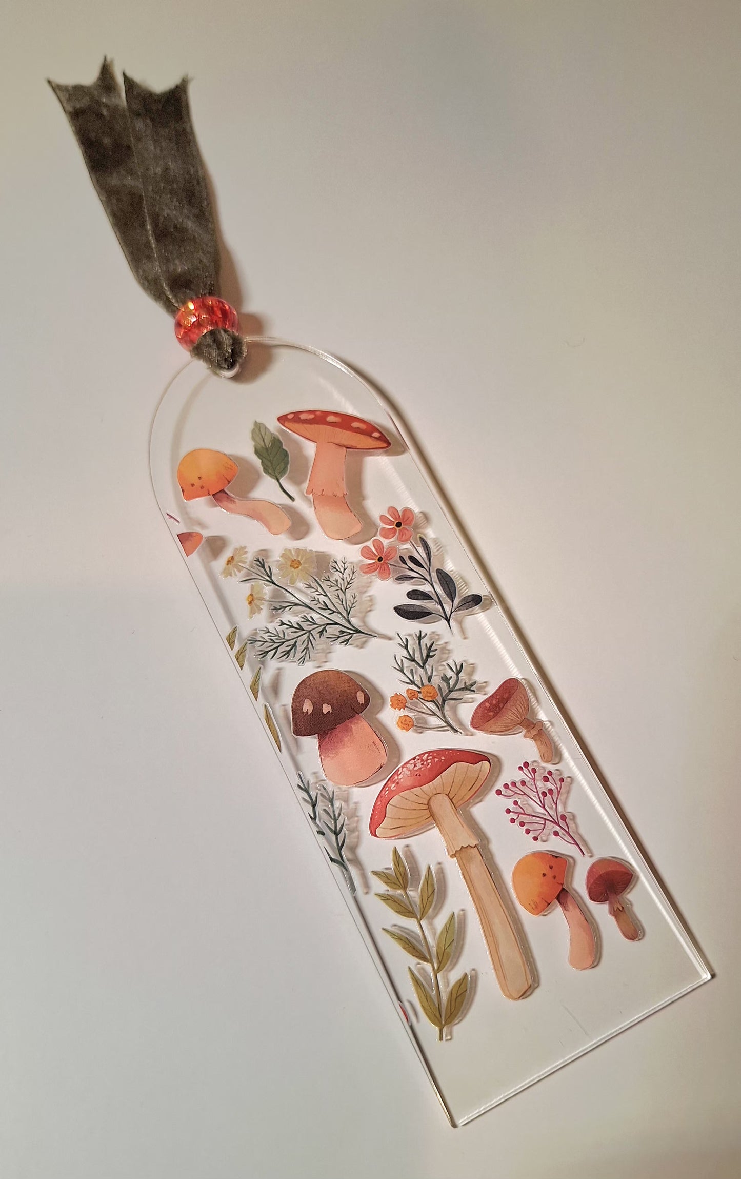 Acrylic Bookmarks with Ribbons & Beads