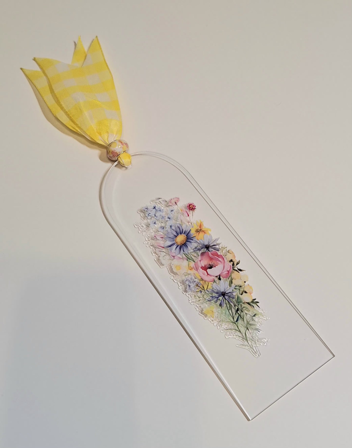 Acrylic Bookmarks with Ribbons & Beads