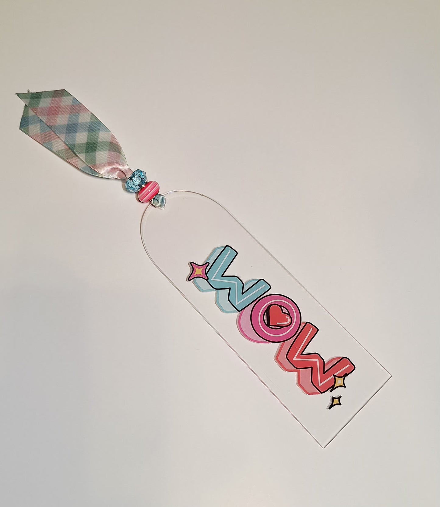Acrylic Bookmarks with Ribbons & Beads